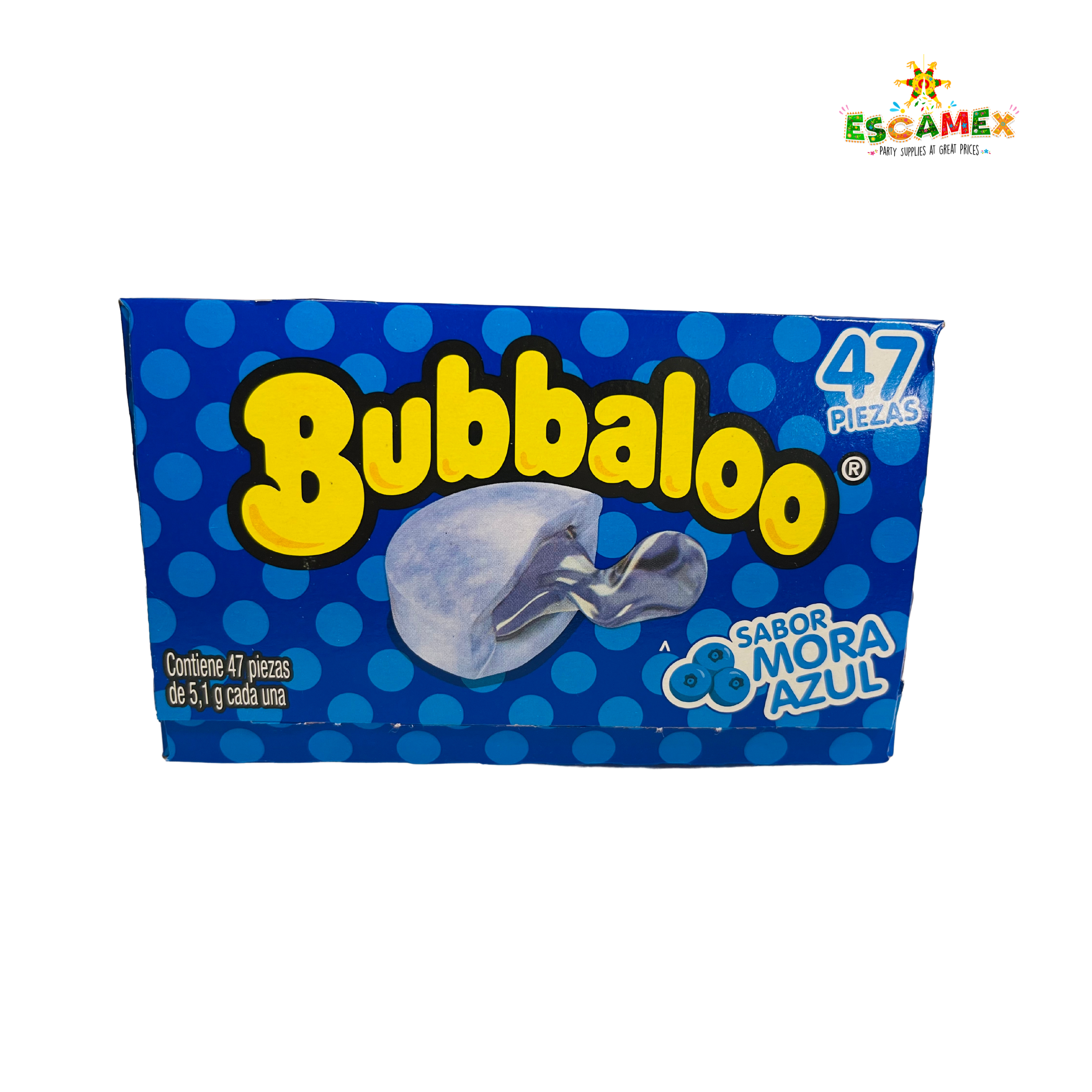 ADAMS BUBBALOO blueberry mexican gum